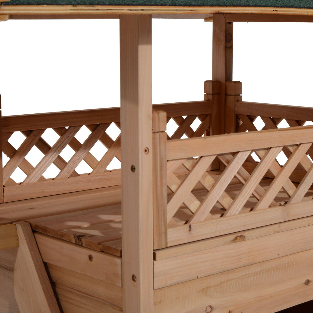 Wooden Pet House Kennel with Roof O10505