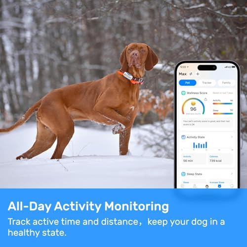 White Waterproof GPS Tracker for Dogs D2746