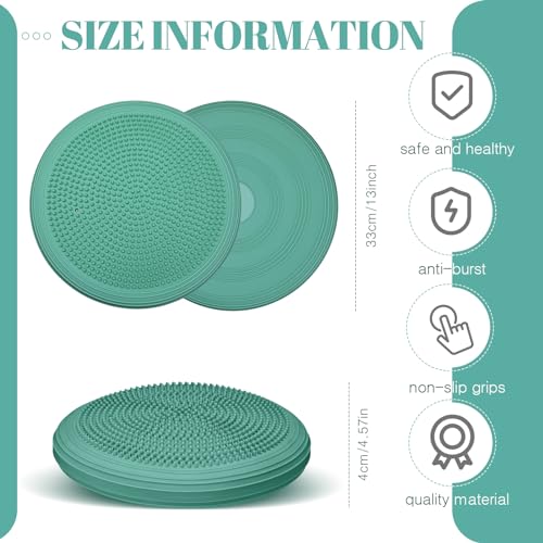 8 Pcs Inflated Wobble Cushion with Needle Pump U899