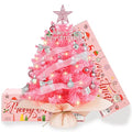 20" Pink Artificial Christmas Tree with Lights and Star Treetop Y462284