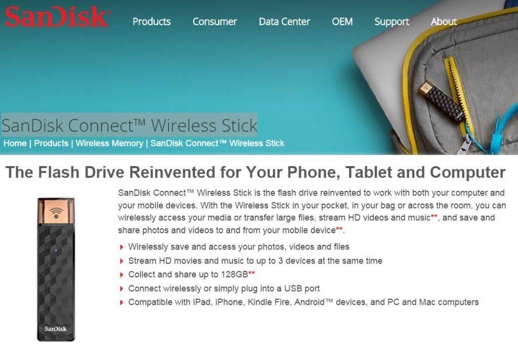 Wireless Stick Network Drive Y492