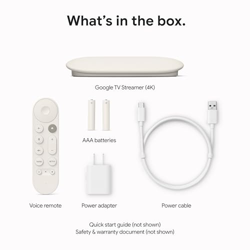 Porcelain 4K Google TV Streamer with 32 GB Storage W6654