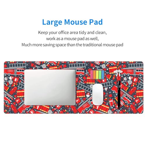 Large Gaming Mouse Pad 31.5 x 11.8in Desk Keyboard Pad with Non-Slip Rubber Base Stitched Edges K86272