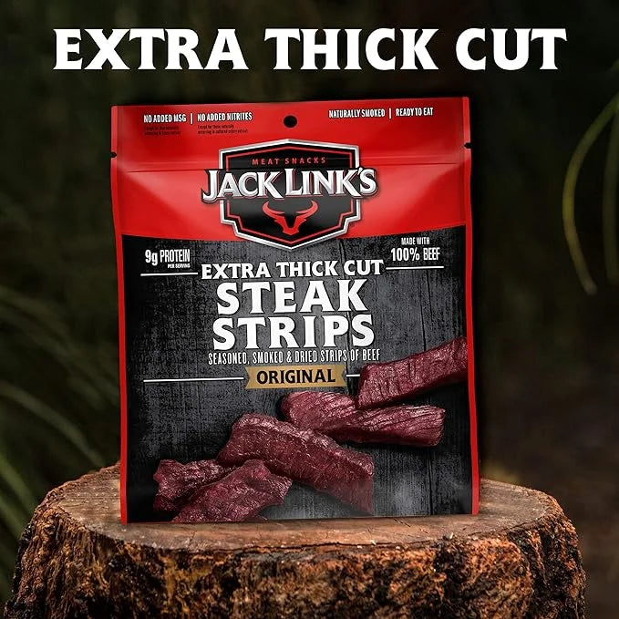 Extra Thick Cut Beef Jerky, Original Flavor, 2.6 Oz (Pack of 4) Y552