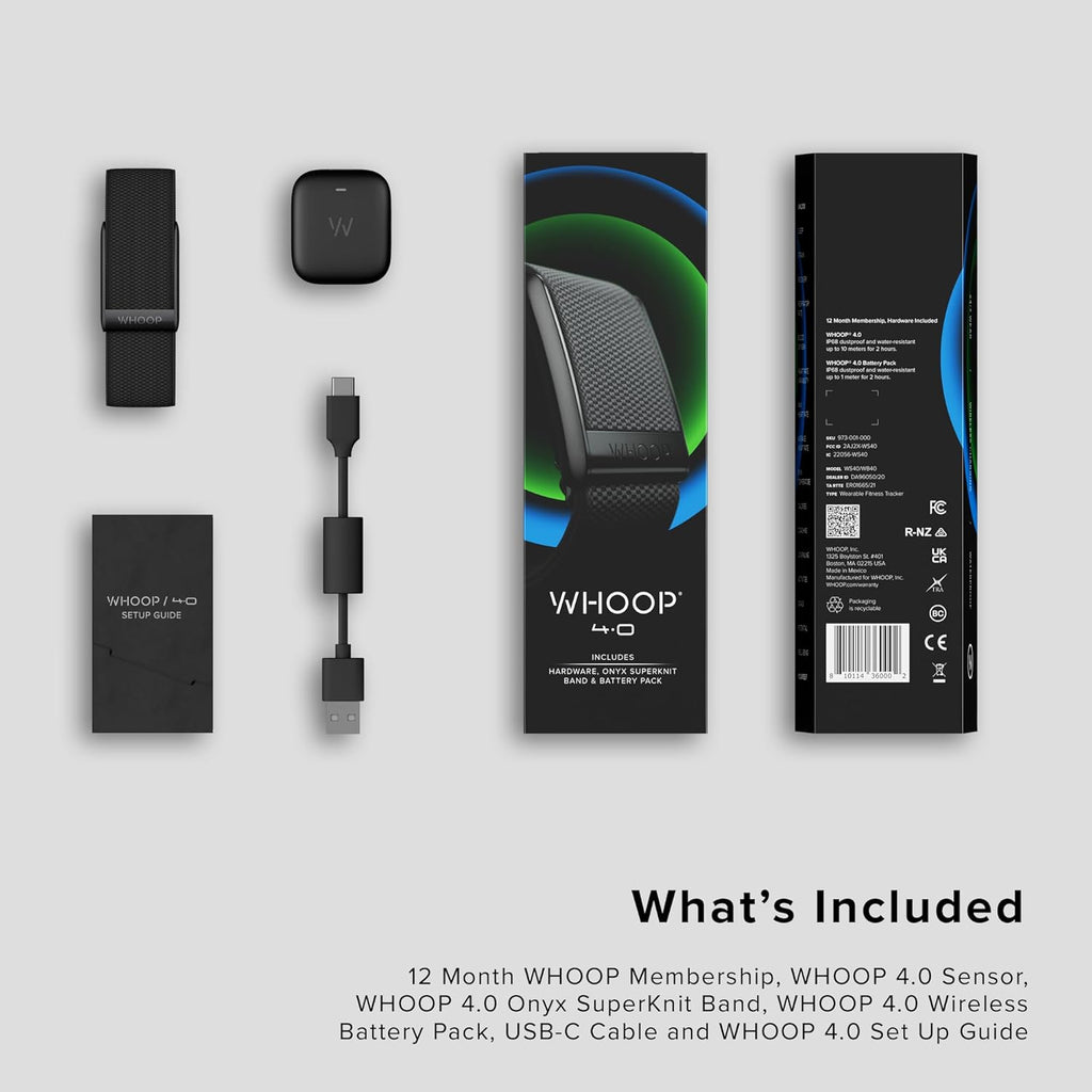 WHOOP 4.0 with 12 Month Subscription – Wearable Health, Fitness & Activity Tracker S25886