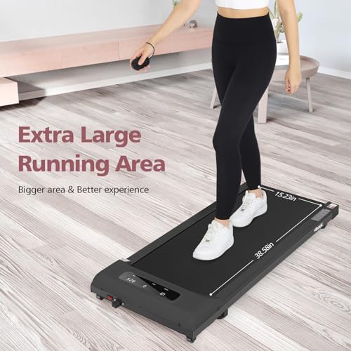 Slim Under Desk Treadmill with Remote Control and LED Display A658232