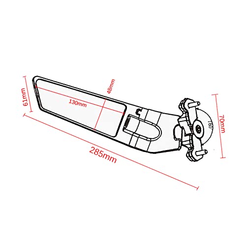 Adjustable Aluminum Motorcycle Rearview Mirror T521520