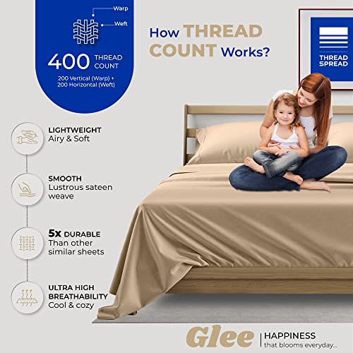100% Cotton Queen Size 4 Piece Sheet Set in Navy Blue Q9256