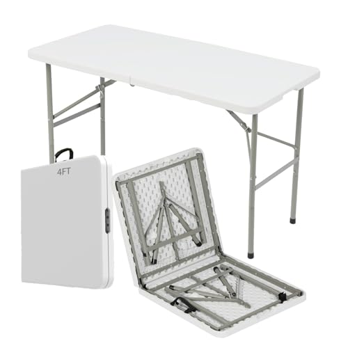 White Plastic Folding Table D53558