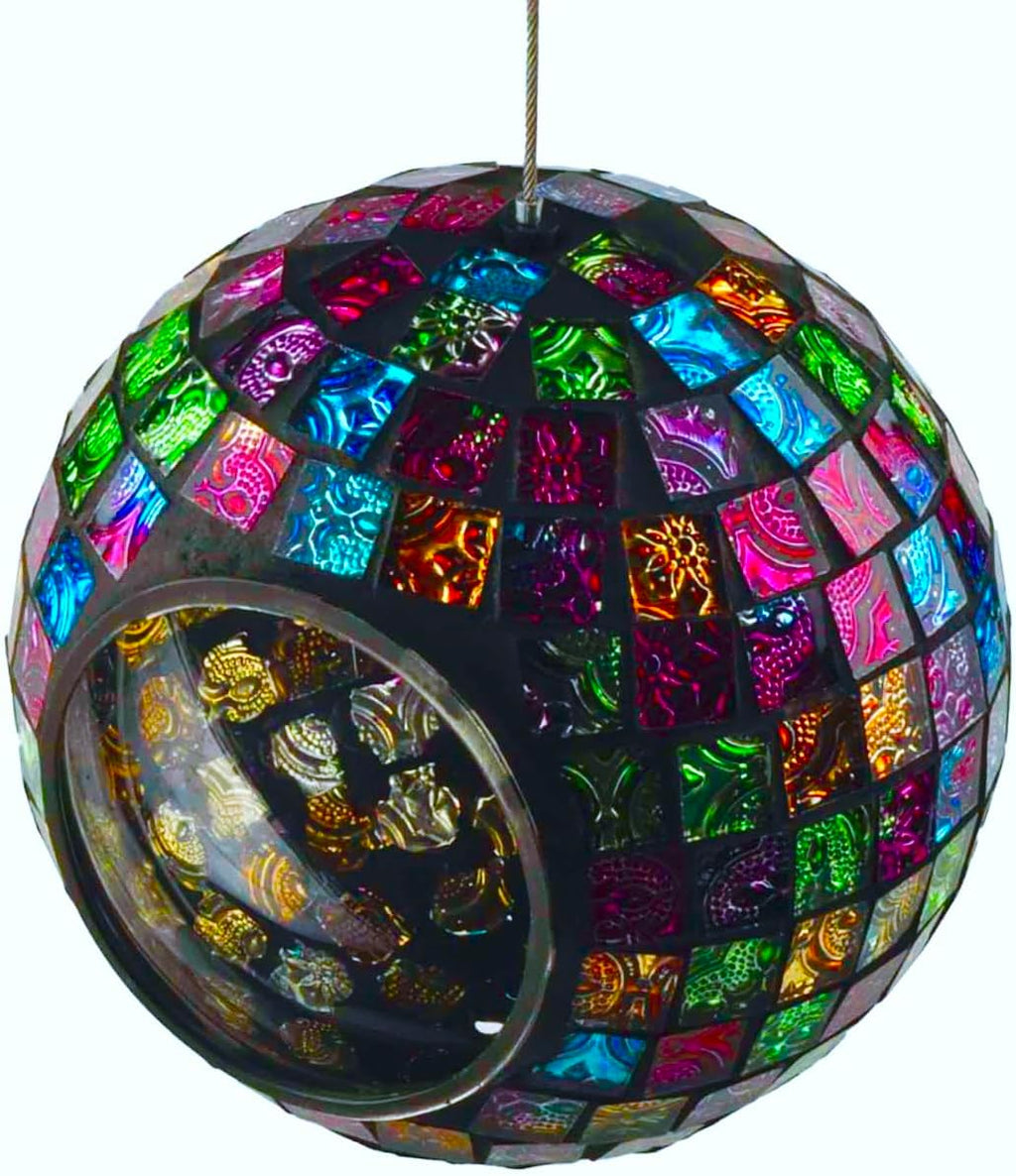 Mosaic Glass Hanging Bird Feeder M802