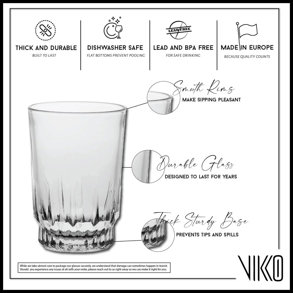 Set Of 6 Juice Glasses J199