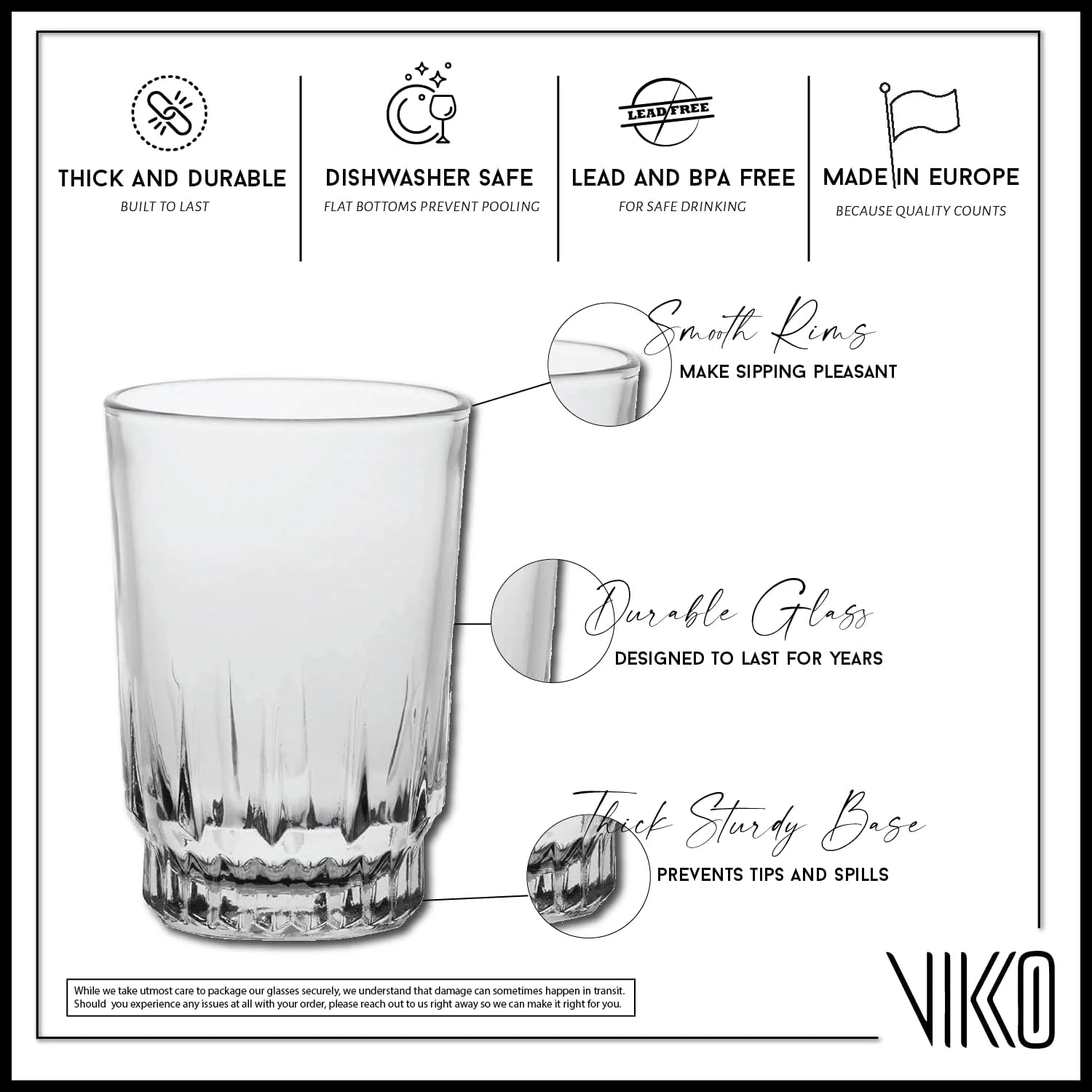 Set Of 6 Juice Glasses J199