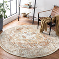6Ft Washable Round Non-Slip Area Rug O3384