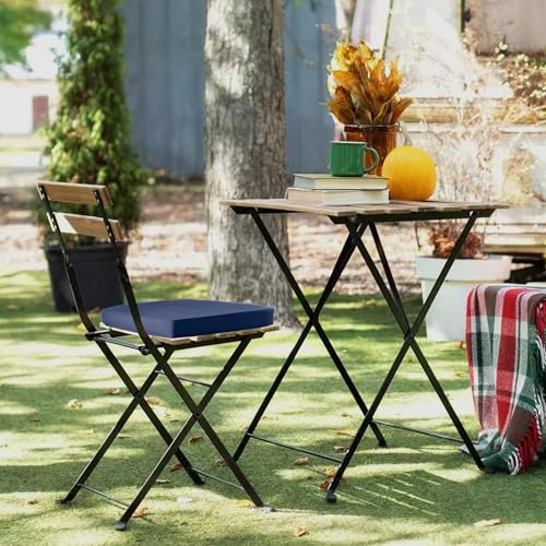 Outdoor Chair Cushions Set of 4, Waterproof Memory Foam Grey Z810304