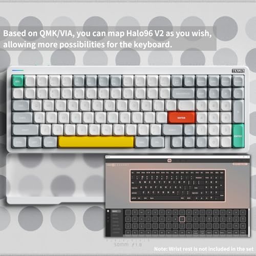 Black 96% Hot Swappable Mechanical Keyboard with RGB Backlit W4686