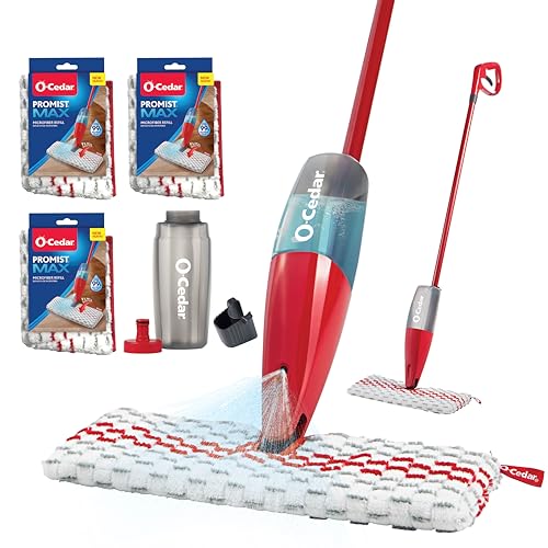 Red Spray Mop with 3 Extra Refills O312