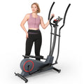Elliptical Machine with 8 Levels Adjustable Resistance LCD Monitor 13IN Stride 300 LBS Weight Capacity O165