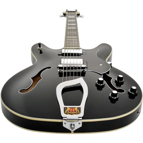 Wild Cherry Transparent Semi-Hollow Body Electric Guitar D7812