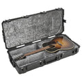 Injection Molded Dreadnought Acoustic Guitar Flight Case with TSA Latches & Wheels M320358