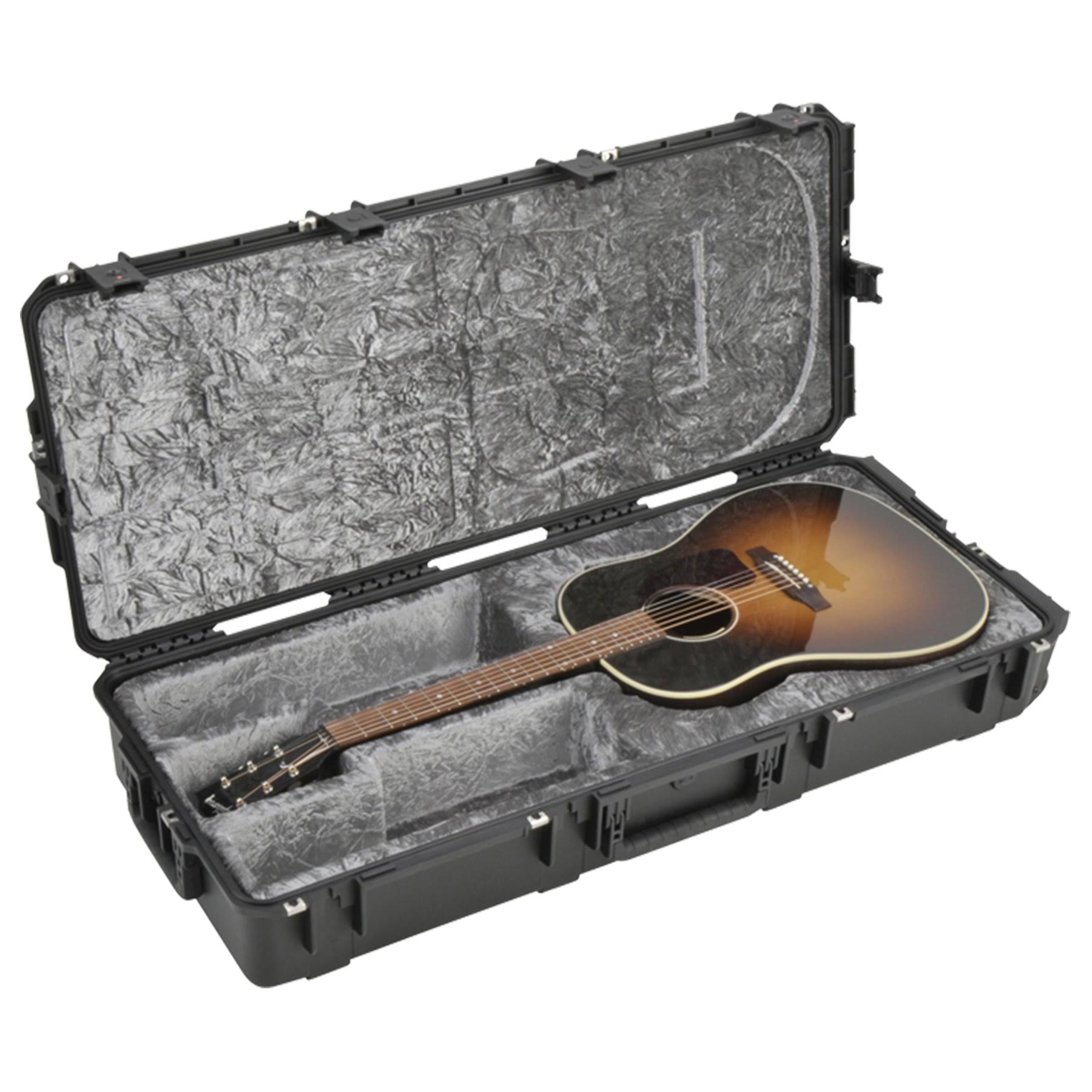 Injection Molded Dreadnought Acoustic Guitar Flight Case with TSA Latches & Wheels M320358