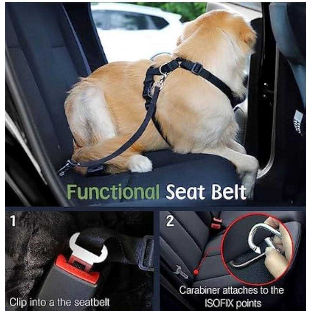 Adjustable Soft Padded Mesh Dog Safety Vest Harness with Travel Strap and Carabiner F22313