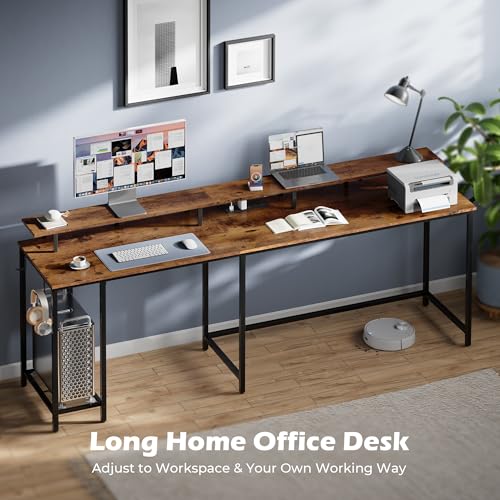 Grey L Shaped Gaming Desk with Power Outlets and LED Lighting H3960