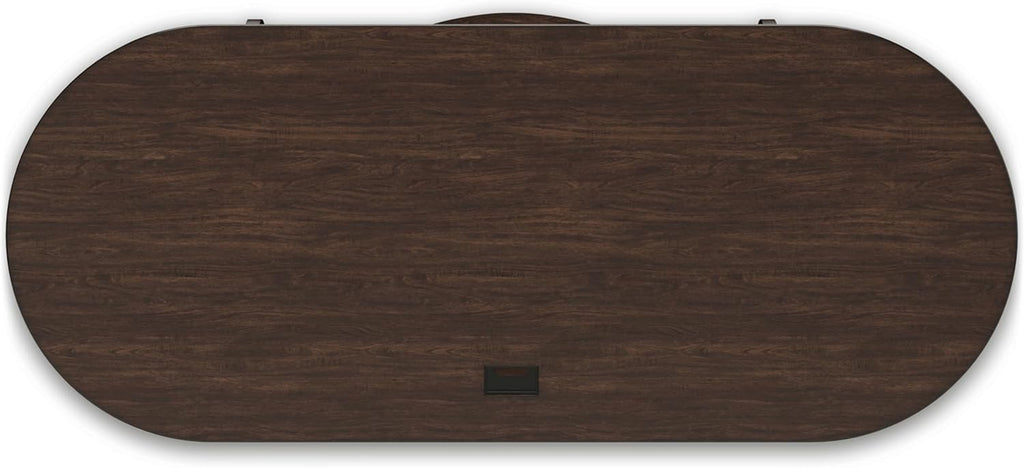 63" W x 26" D x 30" H Dark Brown Home Office Desk A727