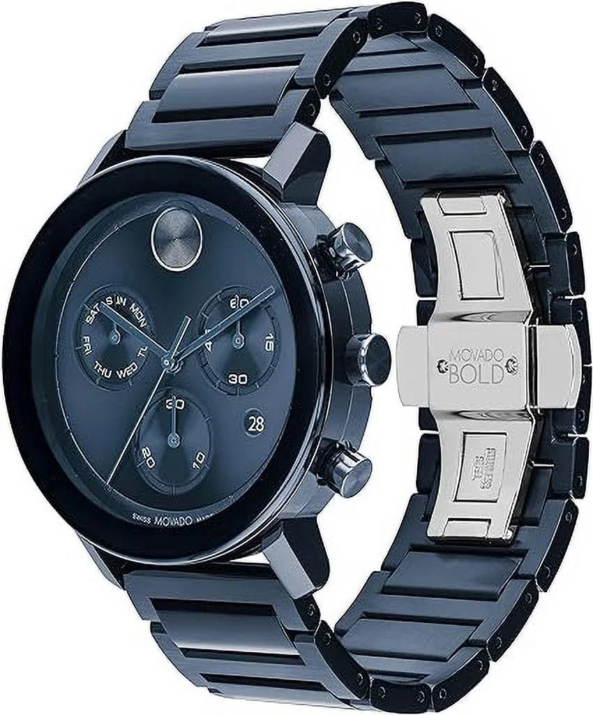Blue Dial Chronograph Quartz Men's Watch Q787