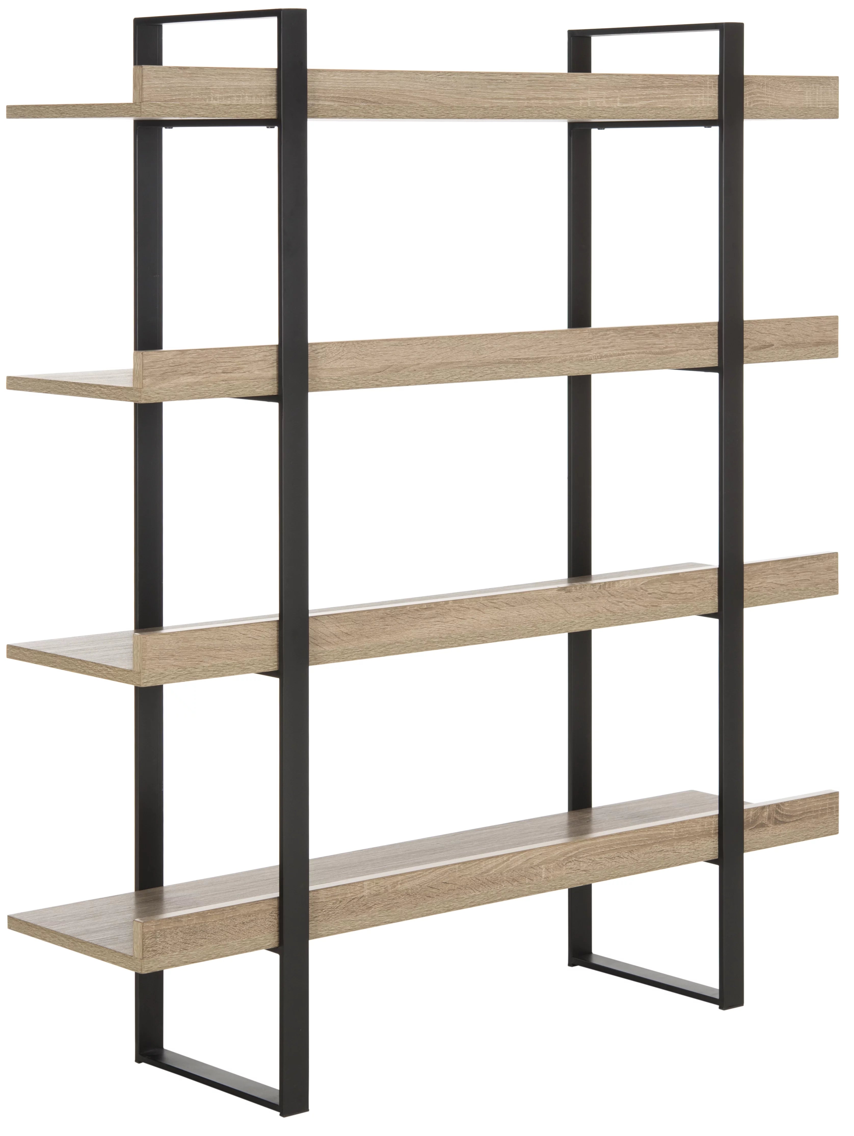 Oak Black 4 Tier Etagere X593332