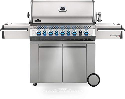 Stainless Steel Propane Gas Grill with Side and Rear Burners K69917