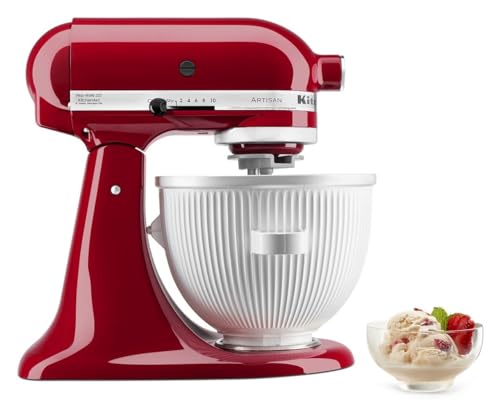White 2 Quart Ice Cream Maker Attachment for Stand Mixer J1640