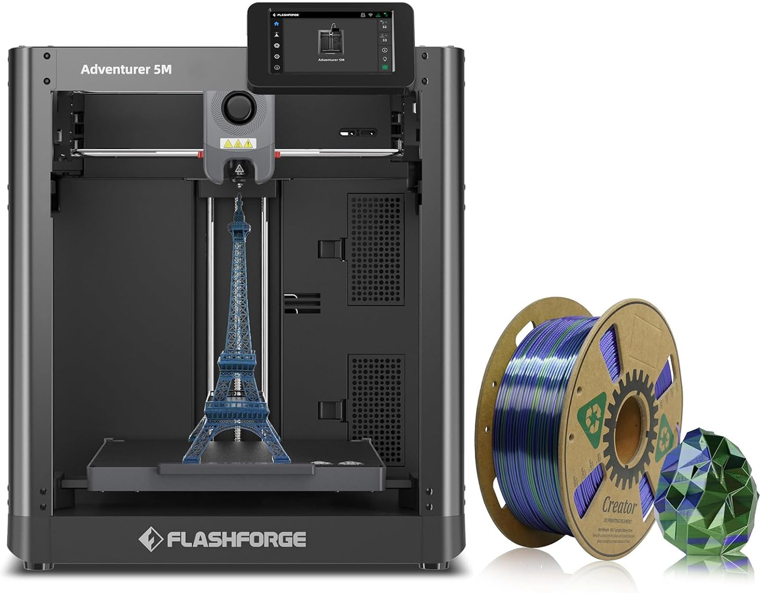 Extra 1KG Silk PLA Blue Green Filament 3D Printer N84471