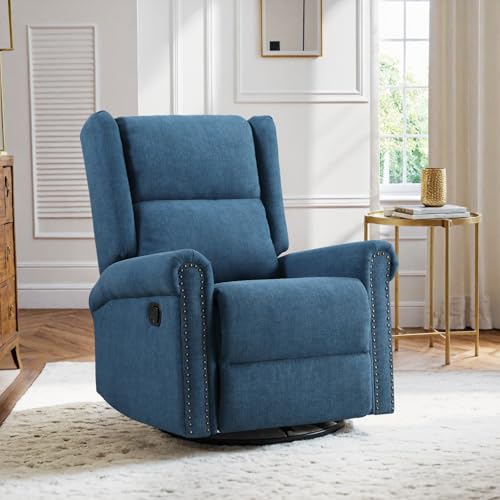 Manual Swivel Rocking Recliner with Adjustable Backrest & Footrest X378622