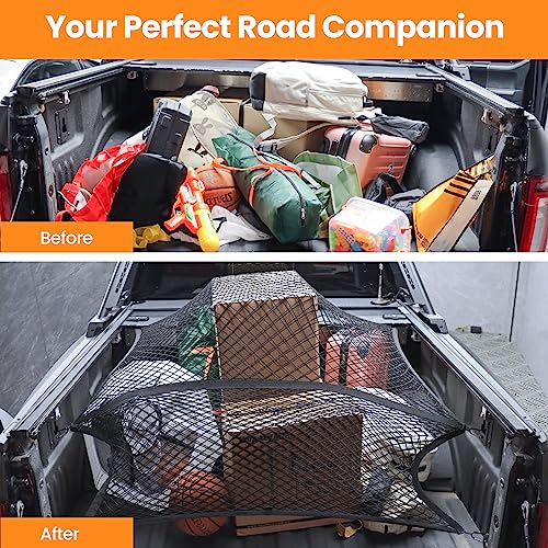 4'x4' Stretchable Elastic Cargo Net for Truck Bed A301616
