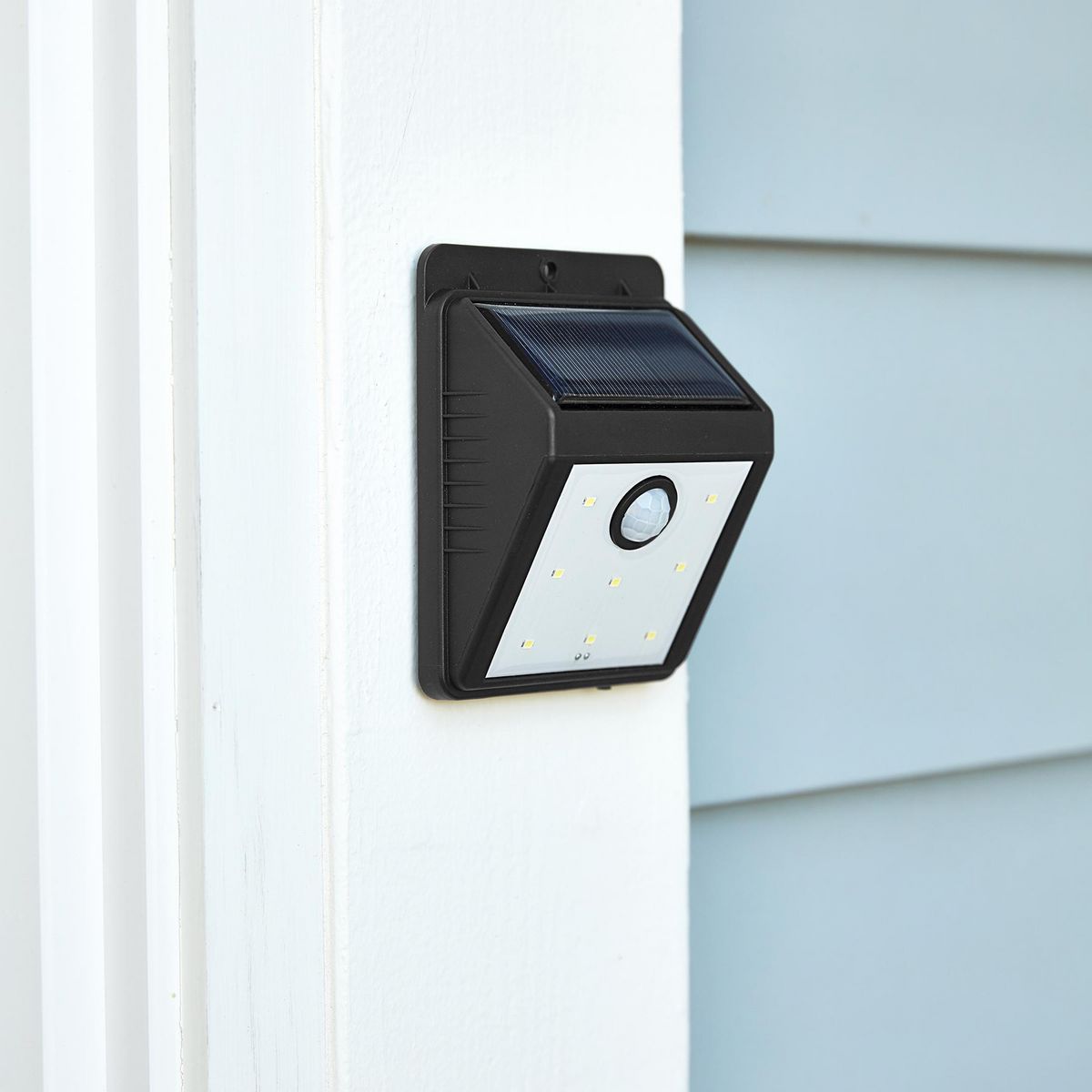 Black 115 Lumen Wall-Mount Solar Security Light C913922