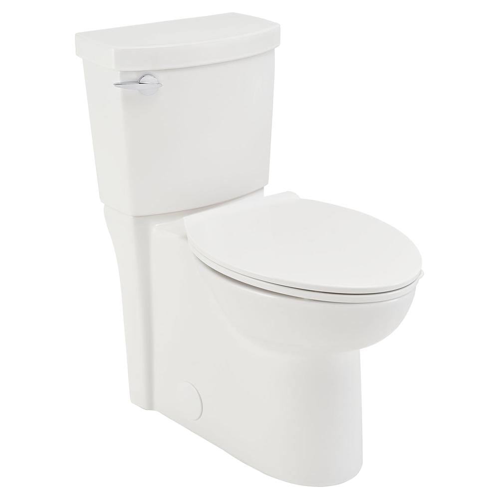 Clean White Elongated Chair Height 2-Piece Toilet 12-in Rough-In Size F13754