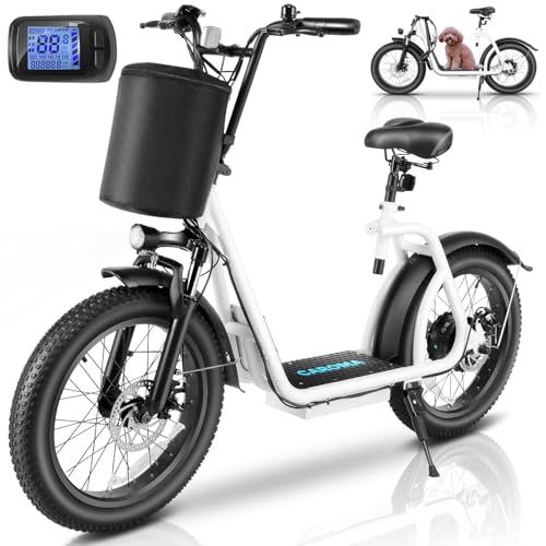 500Wh Battery 30 Miles Range 20" Fat Tire 20 MPH Top Speed Foldable Electric Scooter S821609