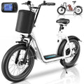 500Wh Battery 30 Miles Range 20" Fat Tire 20 MPH Top Speed Foldable Electric Scooter S821609