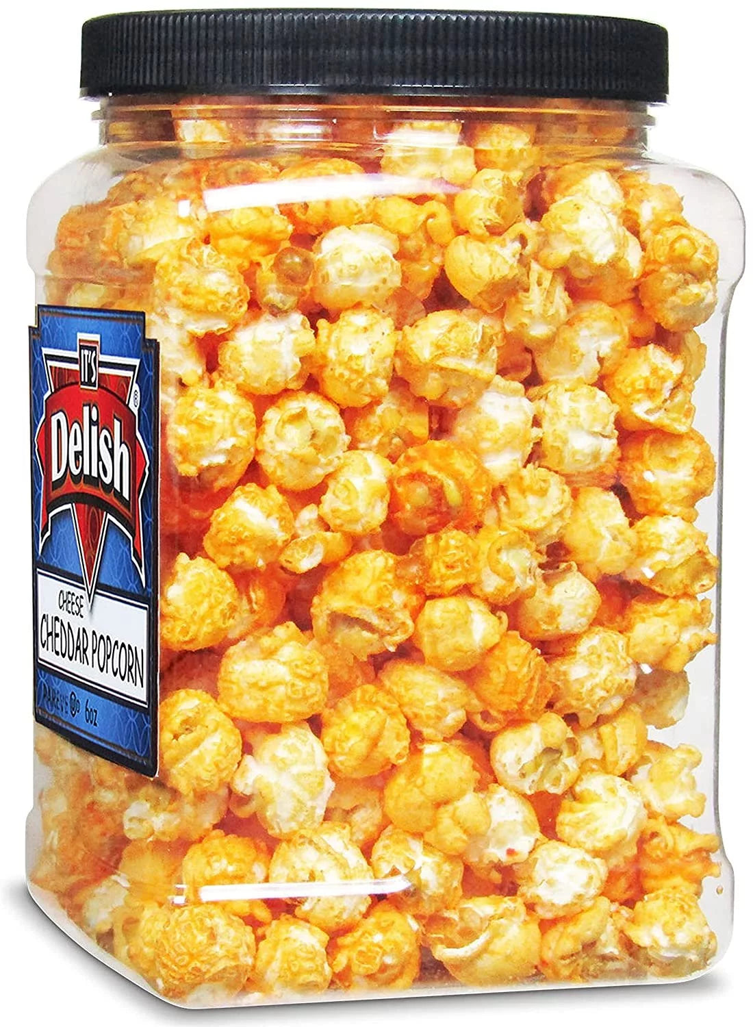 6 Oz Jumbo-Sized Reusable Container Jar Cheddar Cheese Popcorn N9998