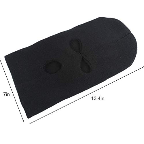 3 Hole Knit Balaclava Ski Mask B302003