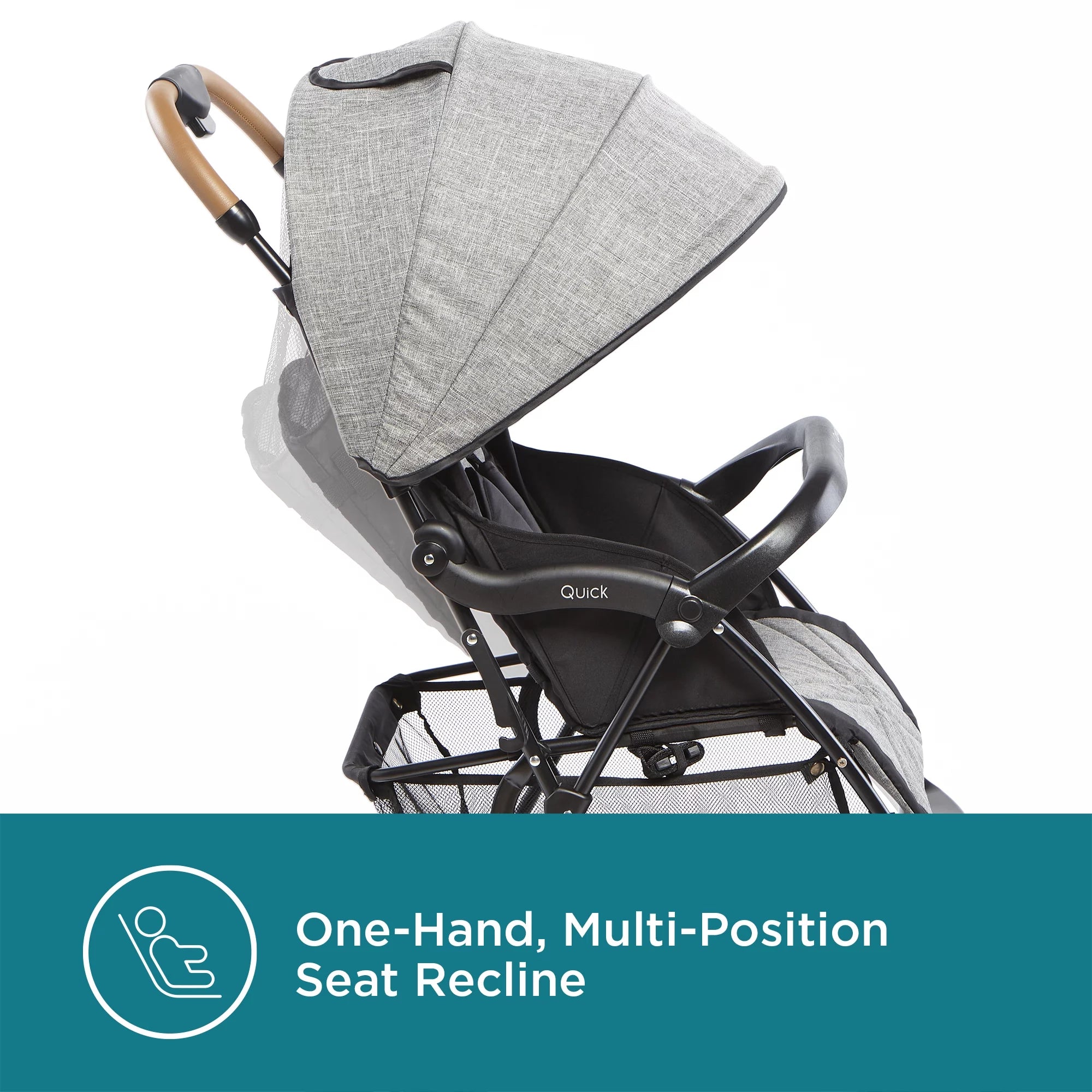 Lightweight Compact Travel Stroller Gray I587