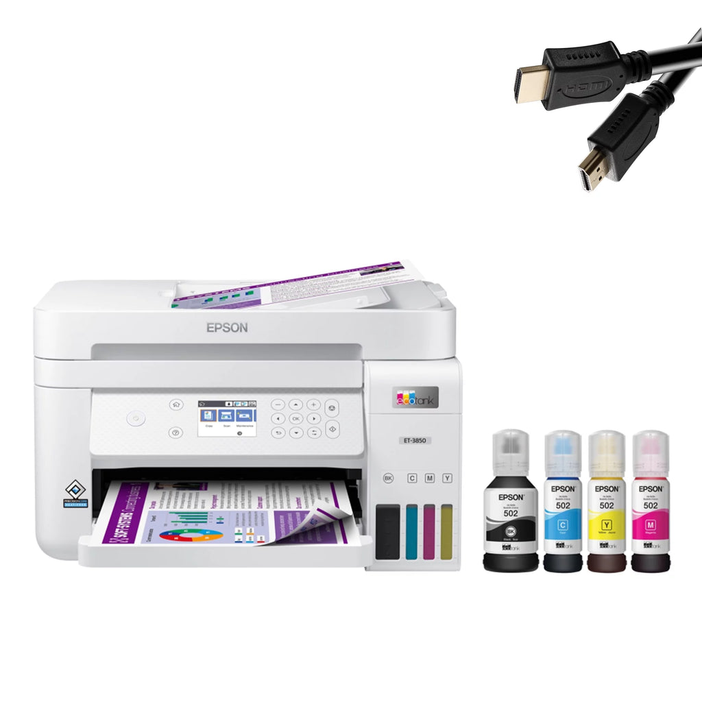 White All-in-One Inkjet Printer with Scanner, Copier I7755