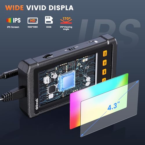 50FT Endoscope Camera with Light, 1080P HD 4.3" IPS Screen Waterproof IP67 G731554