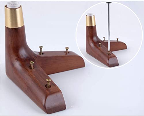 Set of 4 Solid Wood Furniture Legs, Walnut W288