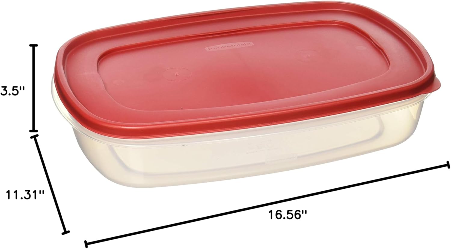 Plastic Easy Find Lid Food Storage Container, 1.5 Gal, Set of 2 K3306