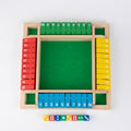 12 Inches 2-4 Player Wooden Shut The Box Dice Game with 8 Dices D1948