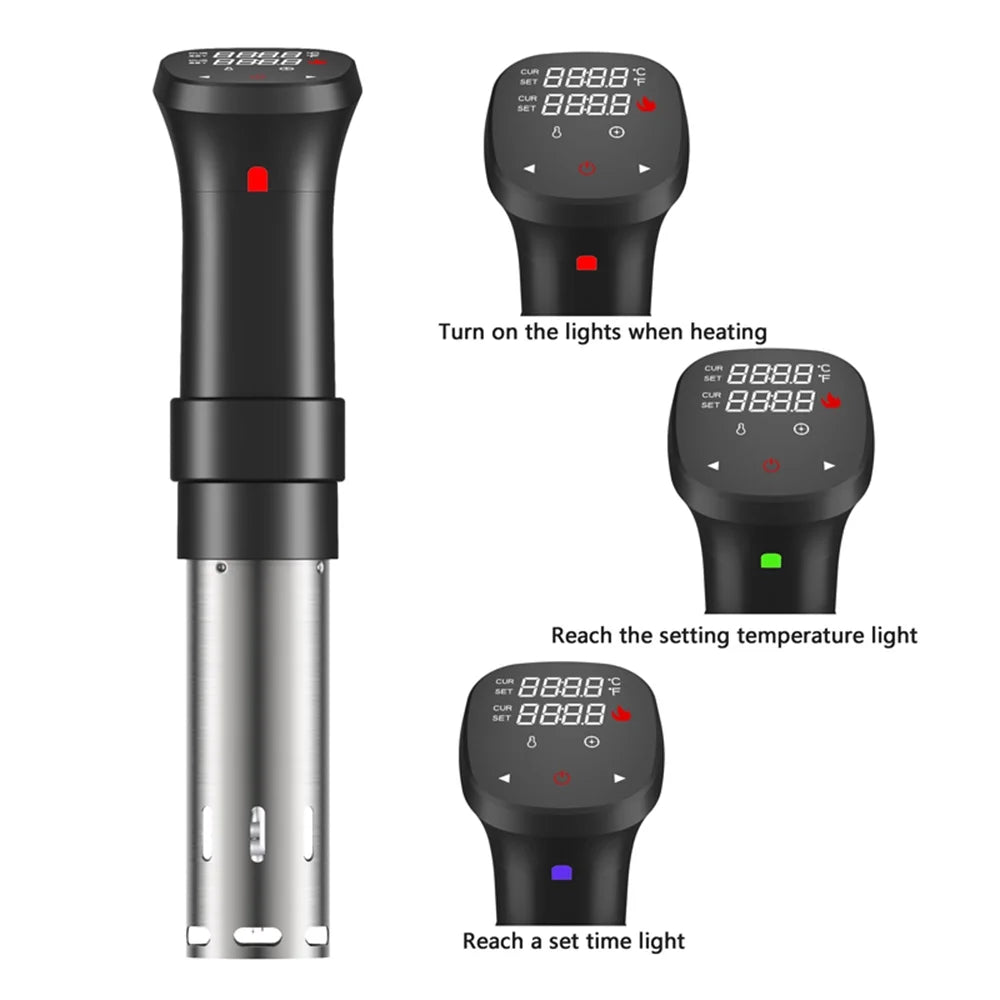 1100W Sous Vide Cooker Waterproof with Display Screen B133678