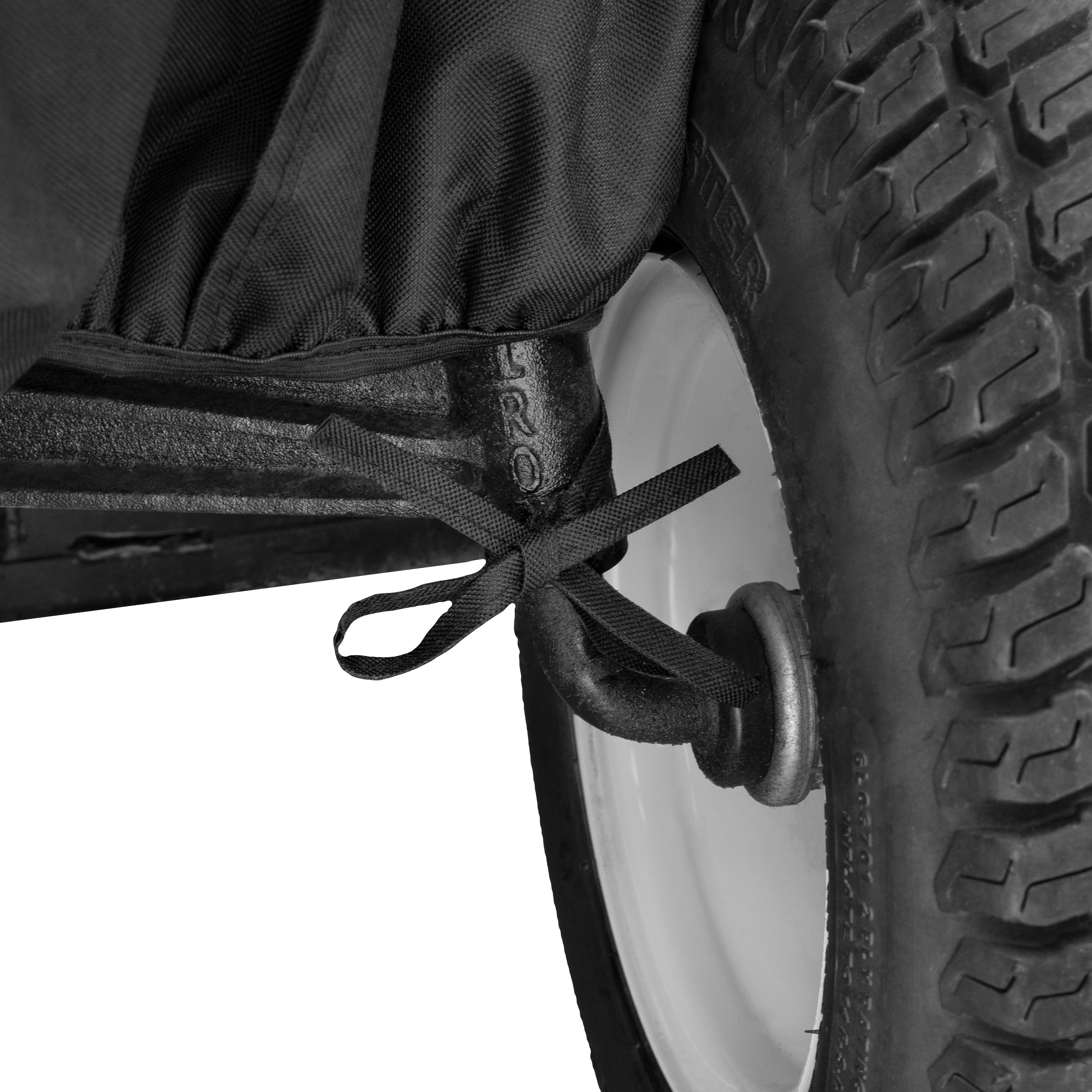 Black Zero-Turn Lawnmower Cover, 82"L x 50"W x 47"H D135857