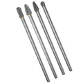 4pcs Tungsten Carbide Burr Set 6mm Shank 6-inch Length S559