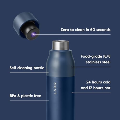 Self-Cleaning Insulated Stainless Steel Water Bottle with UV Water Sanitizer U5983
